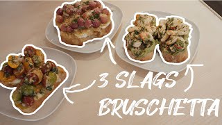 Tre bruschetta  3 Fantastiske opskrifter du ikke har set før  Jacob Jørgsholm [upl. by Trauts]