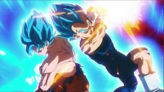 Super SaiyaJin Blue Goku Kakarotto and Vegeta vs Broly Japanese [upl. by Manuel]