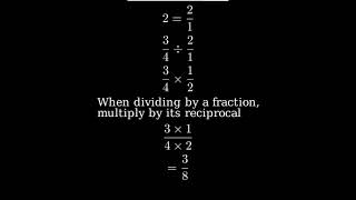 34 divided by 2 ThreeFourths Divided by Two [upl. by Aelc]