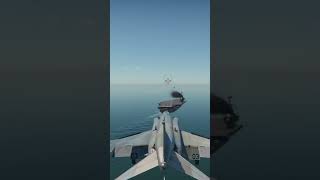 LANDING on a AIRCRAFT CARRIER pt2 shorts fighter aviation [upl. by Aicenek]