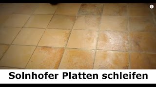 ✅✅ Solnhofer Platten  Marmorboden reinigen schleifen polieren und aufarbeiten  Steindoktor ✅✅ [upl. by Enalda]