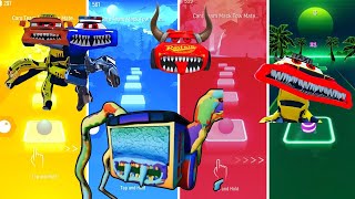 Long Slide Game With Elephant Gorilla Buffalo Hippopotamus Tiger  3d Animal Game  Funny 3d Animals [upl. by Swope]