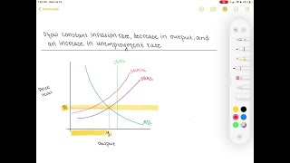 Suppose the inflation rate remains relatively constant while output decreases and the unemployment … [upl. by Blas170]