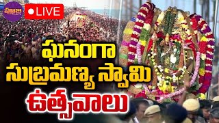 🔴LIVE  ఘనంగా సుబ్రమణ్య స్వామి ఉత్సవాలు  Surasamharam Festival At Subramanya Swamy Temple Pooja TV [upl. by Ayyn]