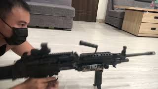 VFC M249 with hard recoil kit 後座力提升套件 [upl. by Elias382]