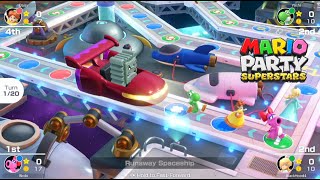 Mario Party Superstars gameplay 2 Space Land Normal Difficulty [upl. by Neeruan]