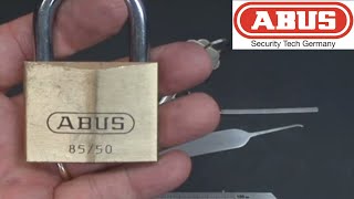 33 Abus Model 8550 Padlock Picked Open MORE on Security Pins [upl. by Ysnat]