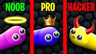 NOOB vs PRO vs HACKER in SLITHERIO [upl. by Jerome987]