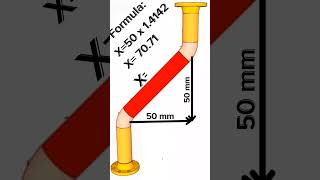 Formula of Pipe length piping [upl. by Geirk832]