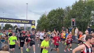 Manchester Half Marathon Red Wave Start 13 October 2024 an amazing sight… [upl. by Docilu405]