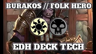 Party Time Upgrade Burakos Party Leader  Folk Hero EDH Deck Tech [upl. by Ahsilif]