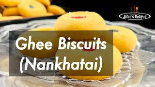 Nana katha  Ghee cookies Nankhatai  Jazees Recipes  Ghee Gnanakatha  Ghee Cookies [upl. by Akiam]