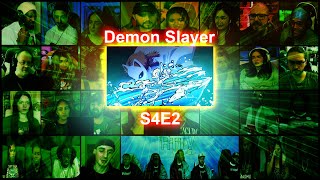 Demon slayer Season 4 Episode 2 Full Episode  Reaction Mashup [upl. by Frydman]