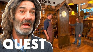 Restoring A Large Antique Clock Over 100 Years Old  Salvage Hunters The Restorers [upl. by Arihay]