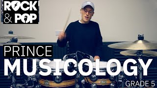 Drum Lesson Grade 5 Musicology  Prince Trinity Rock amp Pop Drums [upl. by Adlei]