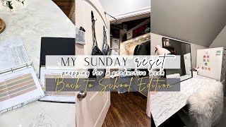 🚌 ✏️SUNDAY RESET  BACK TO SCHOOL PREP  MEAL BINDER  SCHOOL BINDER  HOW TO EASILY STAY ORGANIZED [upl. by Fernald]