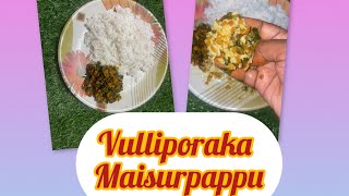 Vulliaaku maisur pappu curryrecipecurry cookingchannelluckysworldyoutubevideosytshortsviral [upl. by Edualc]