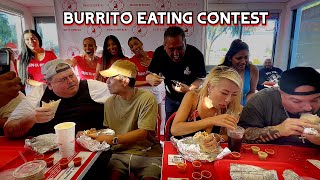 BURRITO EATING CONTEST HOW MANY IN 3 MINUTES RainaisCrazy [upl. by Jordans420]