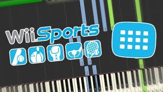 Wii Sports  Channel Theme Piano Tutorial Synthesia [upl. by Duarte]