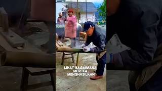 Cara pembuatan sepatu bambu buatan tangan‼️🤩 [upl. by Warchaw]