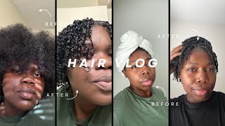 Hair Vlog Our Hair Routine  Mini Twists [upl. by Carrew360]