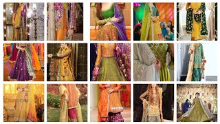 60Top Myaoon Mehndi Dresses Design 2024  Mehndi dress designs Mehndi Dress Color combination [upl. by Kahler708]