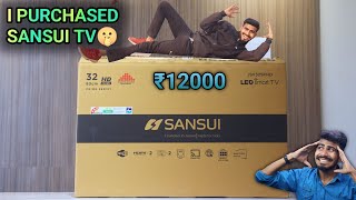 SANSUI 32 INCH LED SMART TV Unboxing amp Test 🔥🔥🔥  Best Android smart Tv Under 10k  Raja Ki Tech [upl. by Addia]