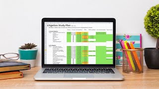 How to create the perfect STUDY PLAN using Excel  Step by step plan to A grades  LPC [upl. by Thar]