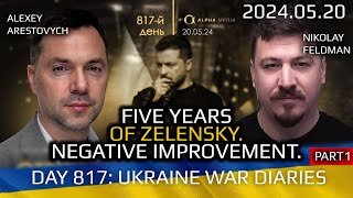 War in Ukraine Analytics Day 817 part1 Five Years of Zelensky Negative Improvements [upl. by Delwin]