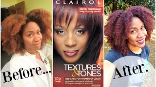 How I Color Using Clairol Textures and Tones Plum  Naturally Michy [upl. by Stuppy]