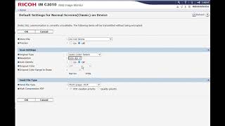 SCANNER RESOLUTIONS CHANGE TO 600DPI RICOH IMC 3010 2010 6010 WEB MONITOR [upl. by Oly]