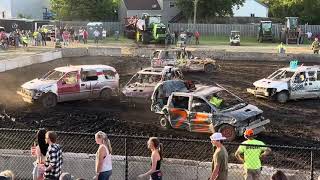 61524 Sangamon County Fair Demo Derby Vans [upl. by Nesaj]