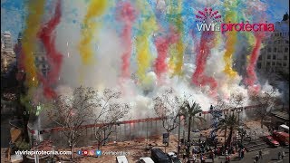 Fallas Valencia 2019 Mascletà Domingo 17 de Marzo 2019 Pirotecnia Vulcano [upl. by Lila]