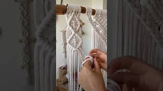 Macrame🤍Home decor🍒DIY Macrame🎀Macrame hanging🌷Frangipani🍉Easy macrame making💟 macrame frangipani [upl. by Enida]