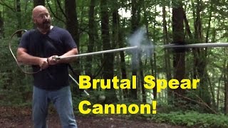 How To Weaponize Garden Hose Stuff Homemade Spear Launcher [upl. by Iliak]