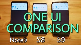 Galaxy S8 ONE UI vs S9 ONE UI vs NOTE 9 ONE UI  Galaxy S8 is the Best [upl. by Skoorb120]