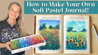 Create Your Own Pastel Painting Journal  EASY and FUN [upl. by Anirazc]