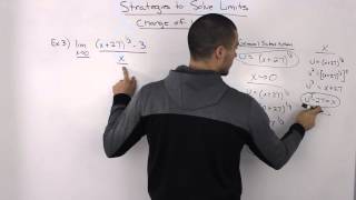 Strategies to Solve Limits  Change of Variable Example 3 [upl. by Olivie]