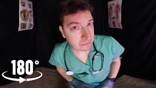 ASMR VR180  Cranial Nerve Exam w Slightly Annoying amp Incompetent Doctor [upl. by Tecil]