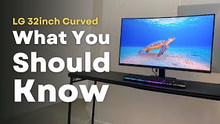 LG 32MR50CB Review Amazon Curved Gaming Monitor Review [upl. by Nosreffej426]