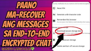 How to RestoreRecover Deleted Messages in Messenger End to End Encrypted Chats  2024 [upl. by Ainex]