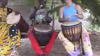 Mali Grand Masters Djembe Class with Brulye and Aruna Mendiani [upl. by Eteragram]