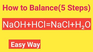 NaOH HCl Balanced EquationNaOHHClNaClH2O Balanced EquationHydrochloric acid Sodium hydroxide [upl. by Geis844]