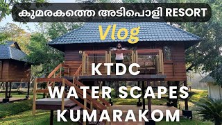 വേമ്പനാട് കായൽ തീരത്ത് KTDC Resort  Kumarakom KTDC WATER SCAPES  Travel Vlog [upl. by Airbmat]