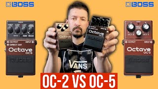 BOSS OC2 vs OC5 Ultimate Octave Pedal Comparison [upl. by Alia]