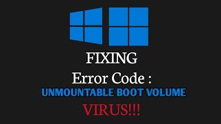 cara mengatasi Windows Blue Screen  code error  UNMOUNTABLE BOOT VOLUME [upl. by Verna]