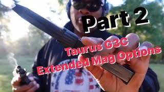 Taurus PT111 G2 Extended Magazine Options Part 2  Pro Mag 32 rnd amp MecGar 20 rnd [upl. by Toft]