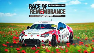 2024 RACE OF REMEMBRANCE  ANGLESEY CIRCUIT  SUNDAY [upl. by Spenser]