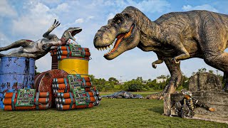 Best REALISTIC TRex Movie 2023  TRex Vs Hunter  Jurassic Park FanMade Film  Teddy Chase [upl. by Egin]