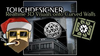 Touchdesigner Tutorial  3D Content onto Curved Walls [upl. by Lectra367]